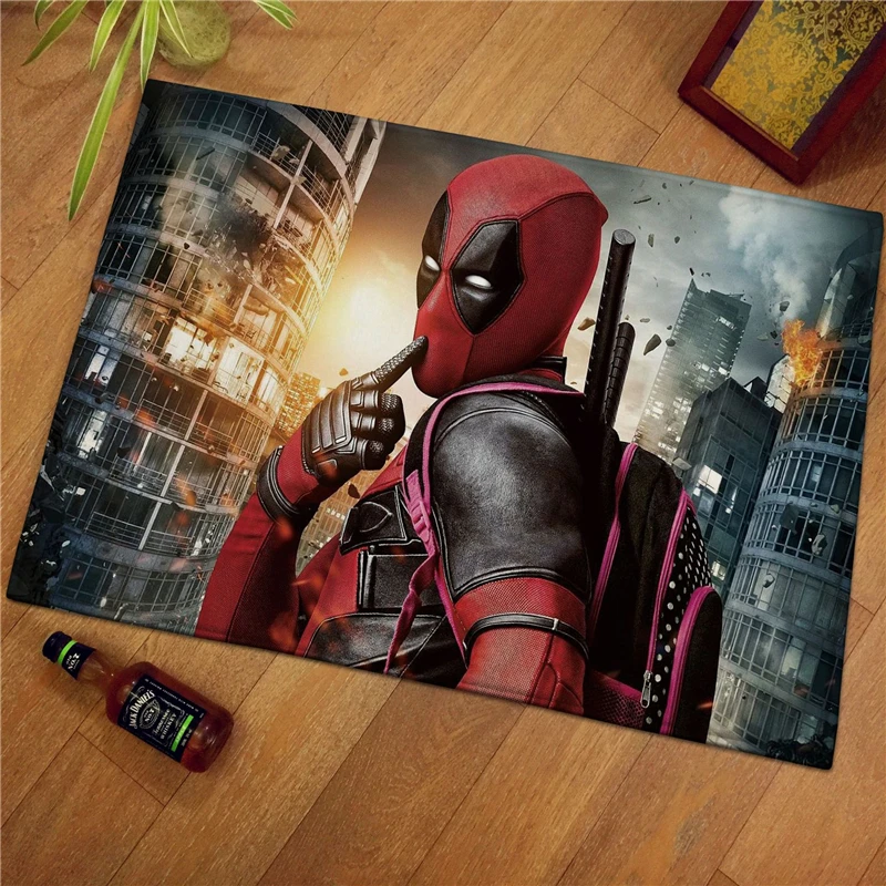 60x40cm Marvel Spiderman imprimer moderne maison paillasson semelle cuisine tapis intérieur extérieur bienvenue salle de bain anti-dérapant tapis de sol