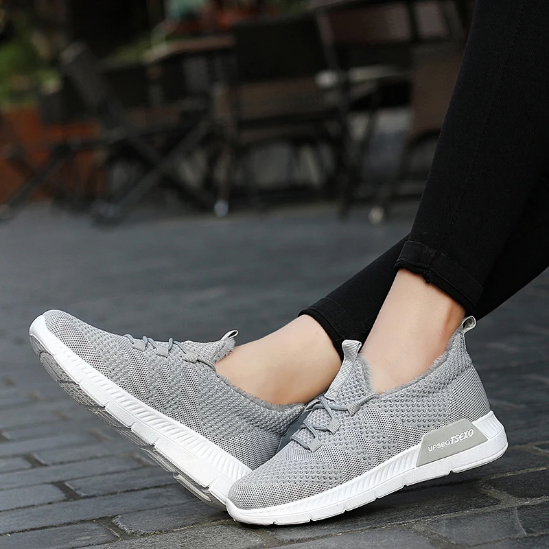Tenis Mujer; Новинка года; женская теплая плюшевая спортивная обувь для спортзала; женская обувь для тенниса; женские устойчивые спортивные кроссовки; теплые кроссовки