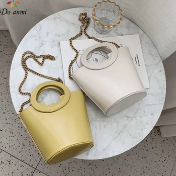 

DORANMI Quality Bucket Handbag Women's Bags 2020 Round Top-handle Handbags Female Shoulder Bag Messenger Barrel-shape Bag BG665