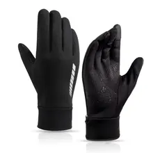 2021 Winter Gloves For Men Touch Screen Silicone Non-Slip Mittens Outdoor Sports Plus Velvet Warm Waterproof Cycling Cold Gloves