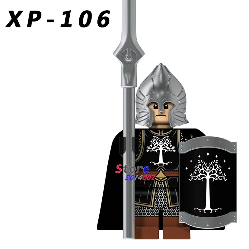 50pcs Elves Gondor Fountain Guard Sword Lancers Game of Thrones Gendry Medieval Archers Series building blocks toys for children - Цвет: XP106