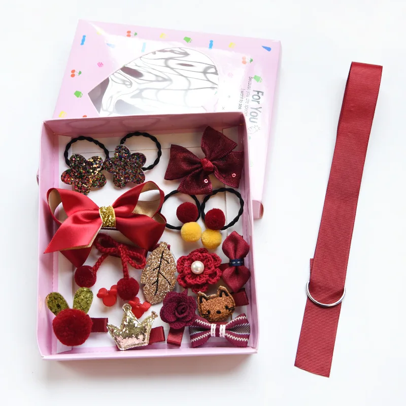 18Pcs/set Cute Cartoon Princess Hairpins Gifts Chileren Girls Kids Hair Clips Barrettes Accessories Ornament Hairclip Headdress - Цвет: 8 have box