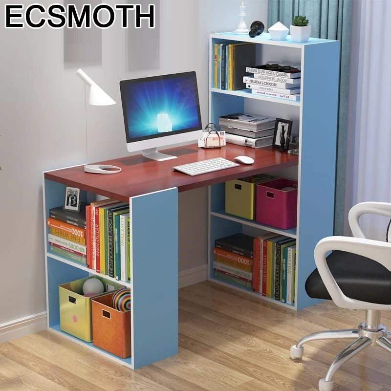

Ufficio Bed Tray Escritorio Tafelkleed Escrivaninha Standing Desk Bedside Tablo Computer Laptop Mesa Table With Bookshelf