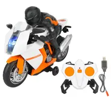2,4 г мини модная модель автомобиль игрушка мотоцикл rc с крутым светом электрические игрушки, модели мотоциклов дистанционное управление Дрифт Мотор Детские игрушки
