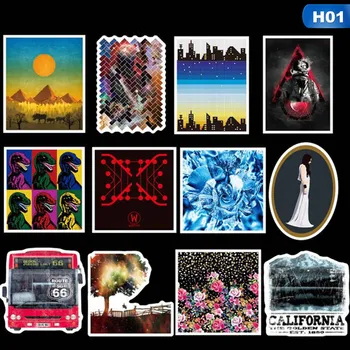 

100 Pcs Waterproof Sticker For Luggage Car Guaitar Skateboard Phone Laptop Bicycle Moto Stickers