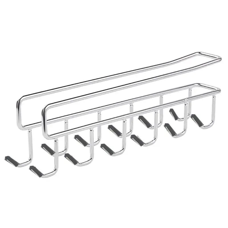 

1PC Cabinet Bottom Hanging Hooks Stainless Steel Hooks Kitchen Storage Hooks Kitchen Sundrise Hanging Hangers for Home
