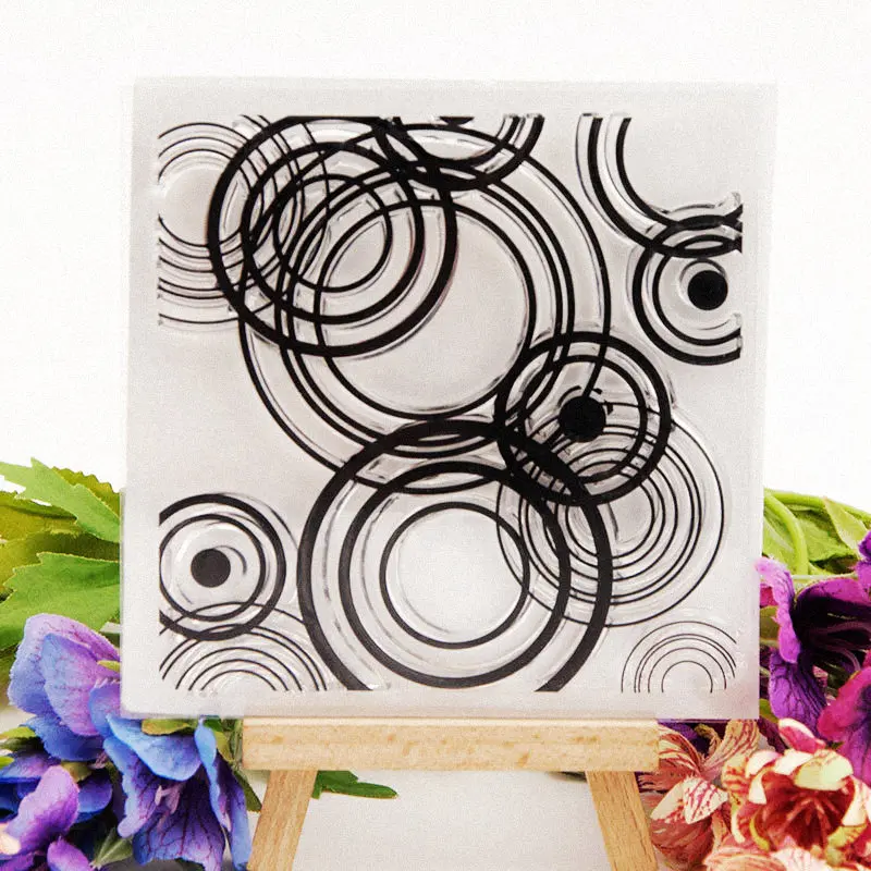 

New Design Circle Clear Stamps for DIY Scrapbooking Card Rubber Transparent Stamps Making Album paper Craft Decoration New Stamp