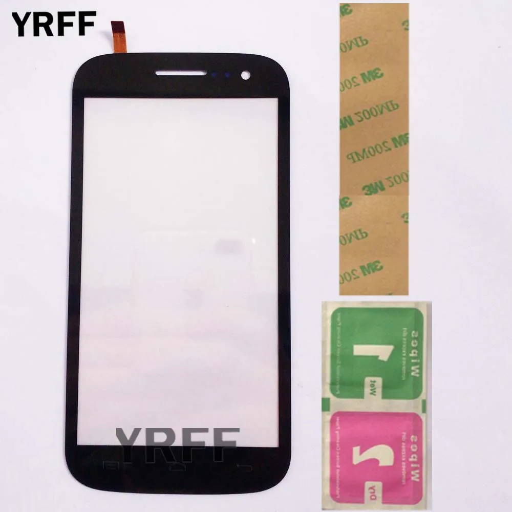 

Touch Screen Panel For Fly IQ451 Vista IQ 451 Touch Screen Front Glass Digitizer Touchscreen Sensor Touchpad 3M Glue Wipes