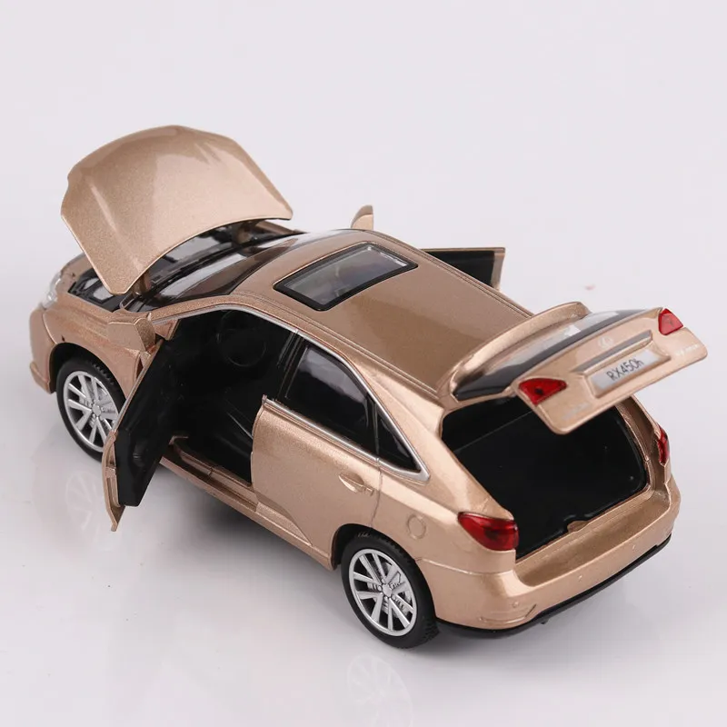 Koop Hoge Simulatie 132 voor Lexus Rx450 Lichtmetalen Diecast Car Model Trek Speelgoed Auto Model Auto Klassieke Auto Kinderen Speelgoed