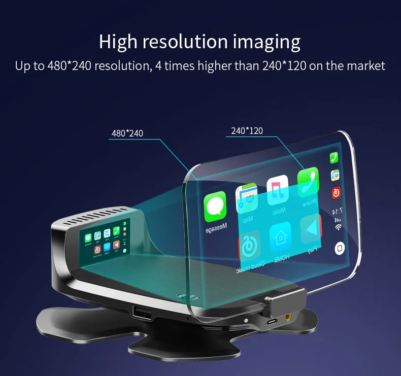 HUD M60 Car Head up display Wireless Mirror Projector Suppor –  carplay.technology