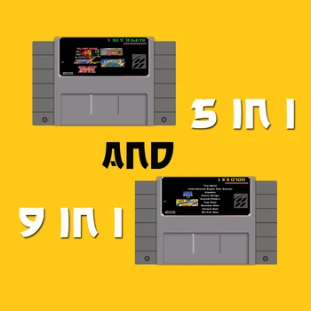 

Save File 9 In 1 and 5 In 1 46 Pin 16 Bit Gray Game Card For USA NTSC Game Players