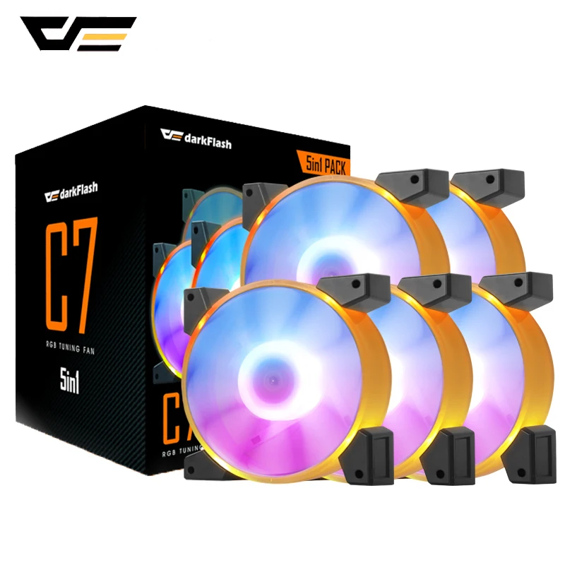 Кулер радиатор darkFlash C7 чехол для ПК Вентилятор 120 мм RGB Aura Sync многоцветный