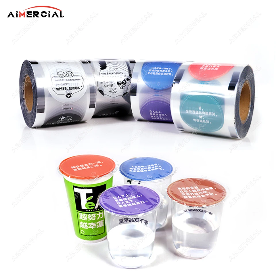 F9095c Customized Plastic Cup Sealing Roll Film For Plastic And Paper