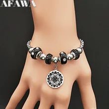 Португалия Мандала чакра 3rd глаз, богиня Шри-Янтра Wiccan языческих воск для женщин Веревка Нержавеющая сталь Becklace ювелирных изделий Индии