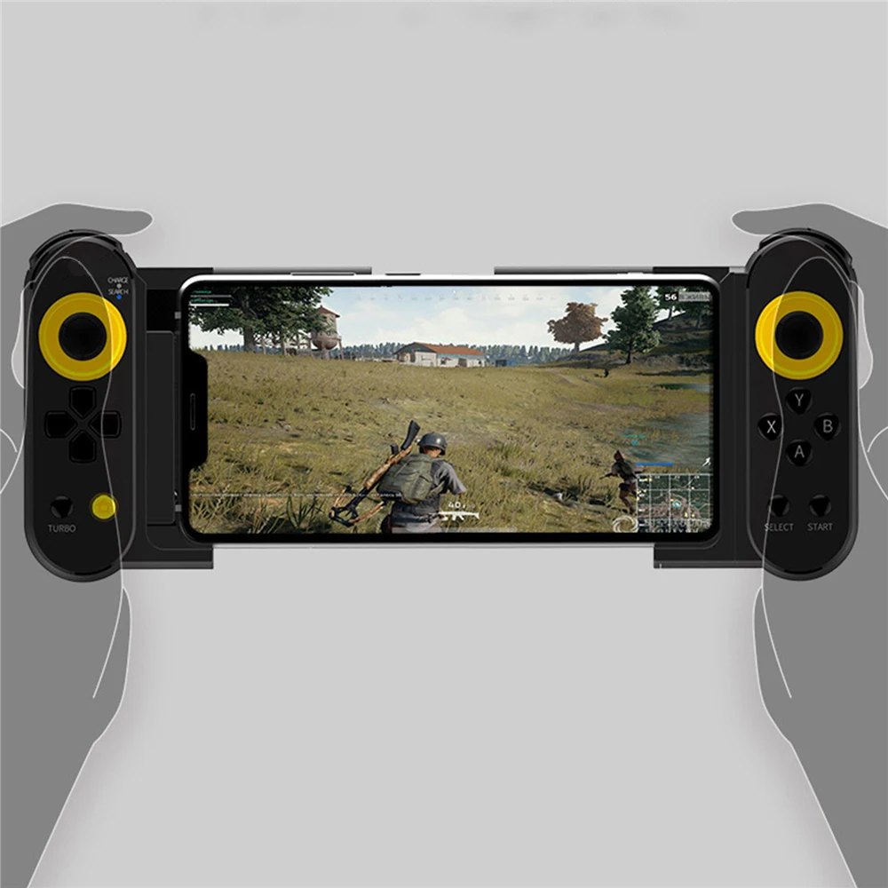 

Portable Bluetooth Gamepad for PUBG Mobile Game Joystick Extendable Game Controller for iOS/Android Phone Tablet Plug & Play