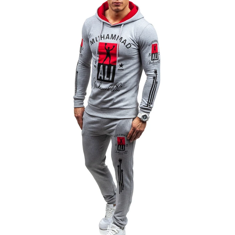 ZOGAA Men's Tracksuit Brand 2 Pieces Set Autumn Casual Hooded Sweatshirt+Pants Sweatsuit Jogging Suit Men Tracksuits Sport Suits