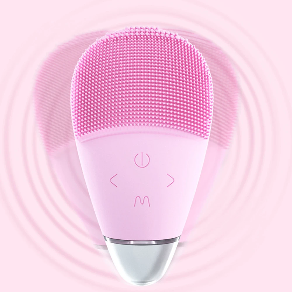 Новая USB щетка для очищения лица с вибрацией мини Силиконовое моющее средство