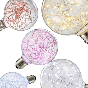 

1pcs LED G95 decorative light bulb Wire Fairy String Light Bulb X-mas Festival Garden Party E27 home light