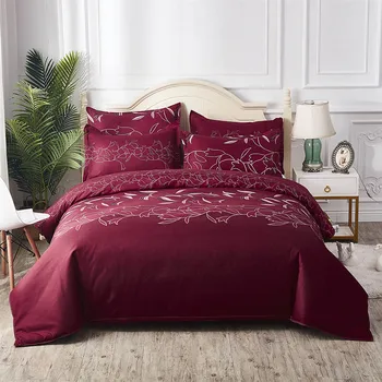 

Luxury Bed Linen Printing Quilt And Pillowcases Comfortable Household Products Beautiful Bedding Set Queen Quality For Home