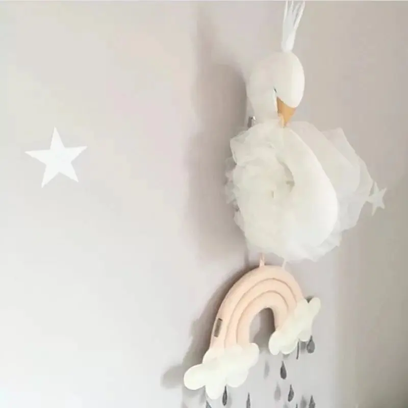 Украшение для детской комнаты 3D Животные головы Лебедь Настенный декор для детской комнаты детская комната украшение мягкая установка игровой дом