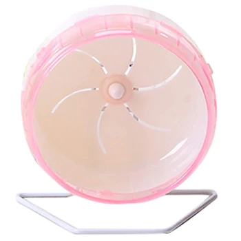 

LIXF 21Cm Hamster Squirrel Chinchilla Running Exercise Wheel Rack Running Wheel with Bracket Guinea Pig Sports Balls Toys 1Pcs