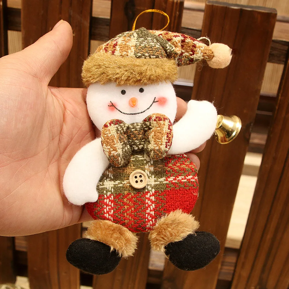 Рождественские украшения, рождественский подарок, Санта Клаус, снеговик, дерево, игрушка, кукла, подвесные украшения для дома, enfeite De Natal F95