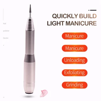 

Portable 25000RPM Aluminum Alloy Manicure Machine With Forward Reverse Rotation Pure copper Motor Low Heat Nail Drill Machine