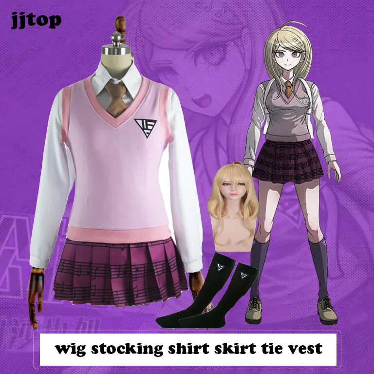 Новый карнавальный костюм Danganronpa V3 Akamatsu kaede японская аниме униформа полный