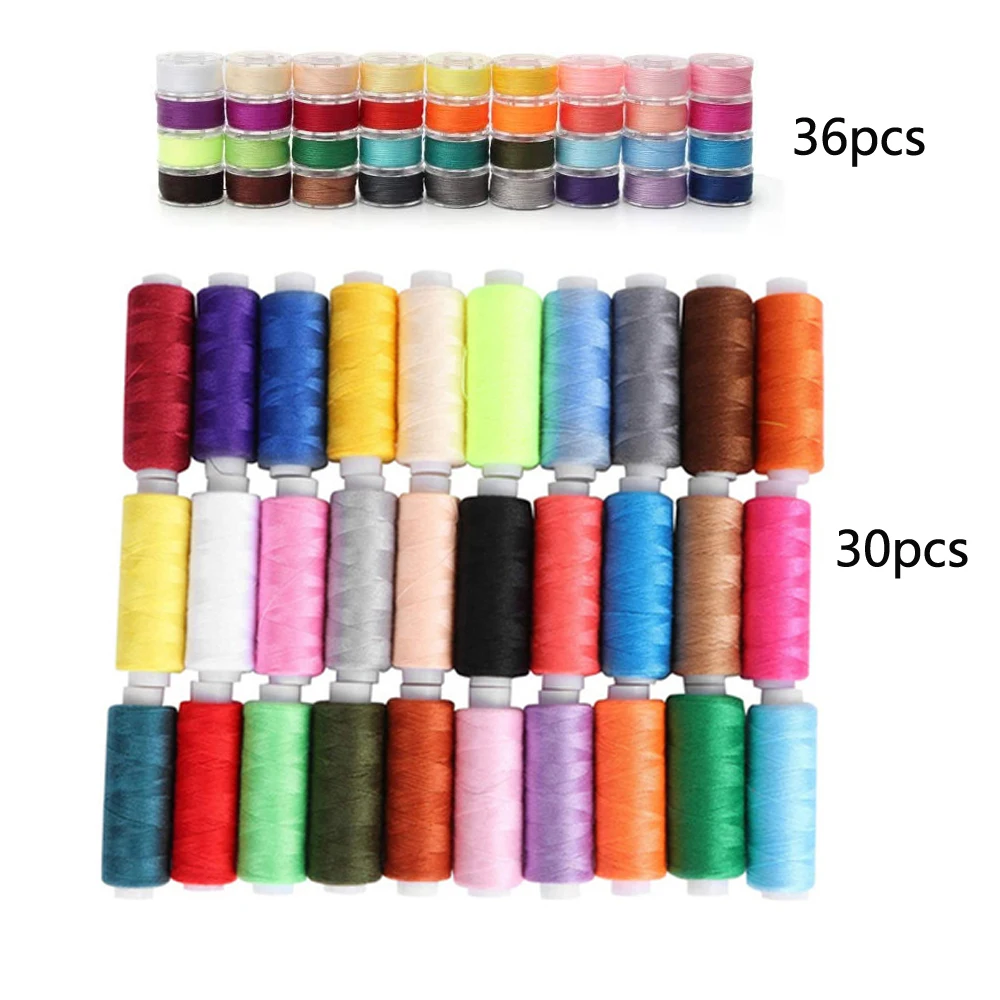 Kits de hilos de costura 100 bobinas de colores multiusos de hilo