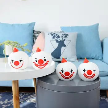 

Durable USB Charging LED Patting Night Lamps Creative Silicone Clown Shaped Energy Saving Table Lights Home Room Decor