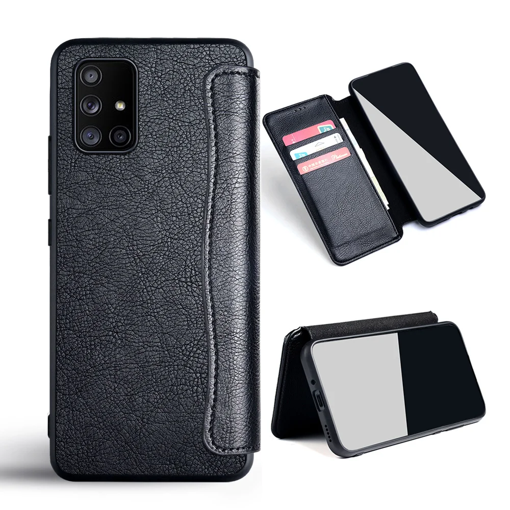 Custodia Per Samsung Galaxy A71 5G Flip Cover In Pelle Pu Con Slot Per Schede Nessun Magnete Per Samsung Galaxy A71 5G Custodia Funda Coque
