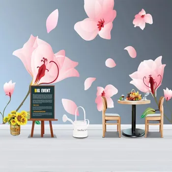 

milofi custom large wallpaper mural 3D retro hand painted rose background wallpaper mural