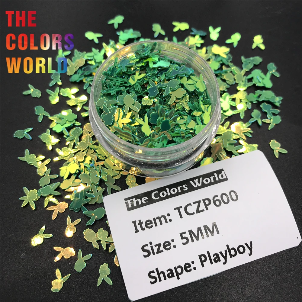 TCT-524 Play boy Bunny Rabbit 5MM Size Sequin Lentejuela Nails Art Decoration Body Art Nail DIY Decoration Crafts Accessories