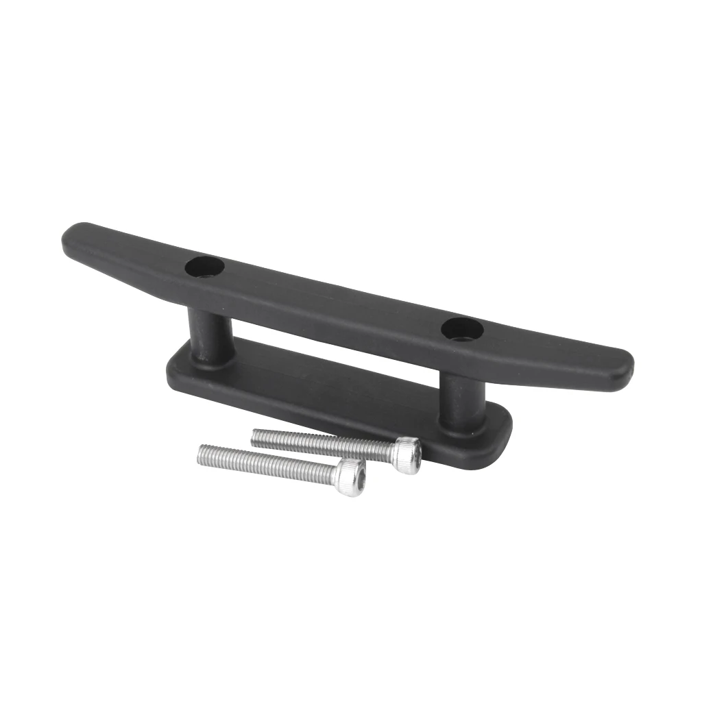 

2 Hole Nylon Open Base Deck Cleat Anchor Boat Sail Kayak Canoe Accessory BLK