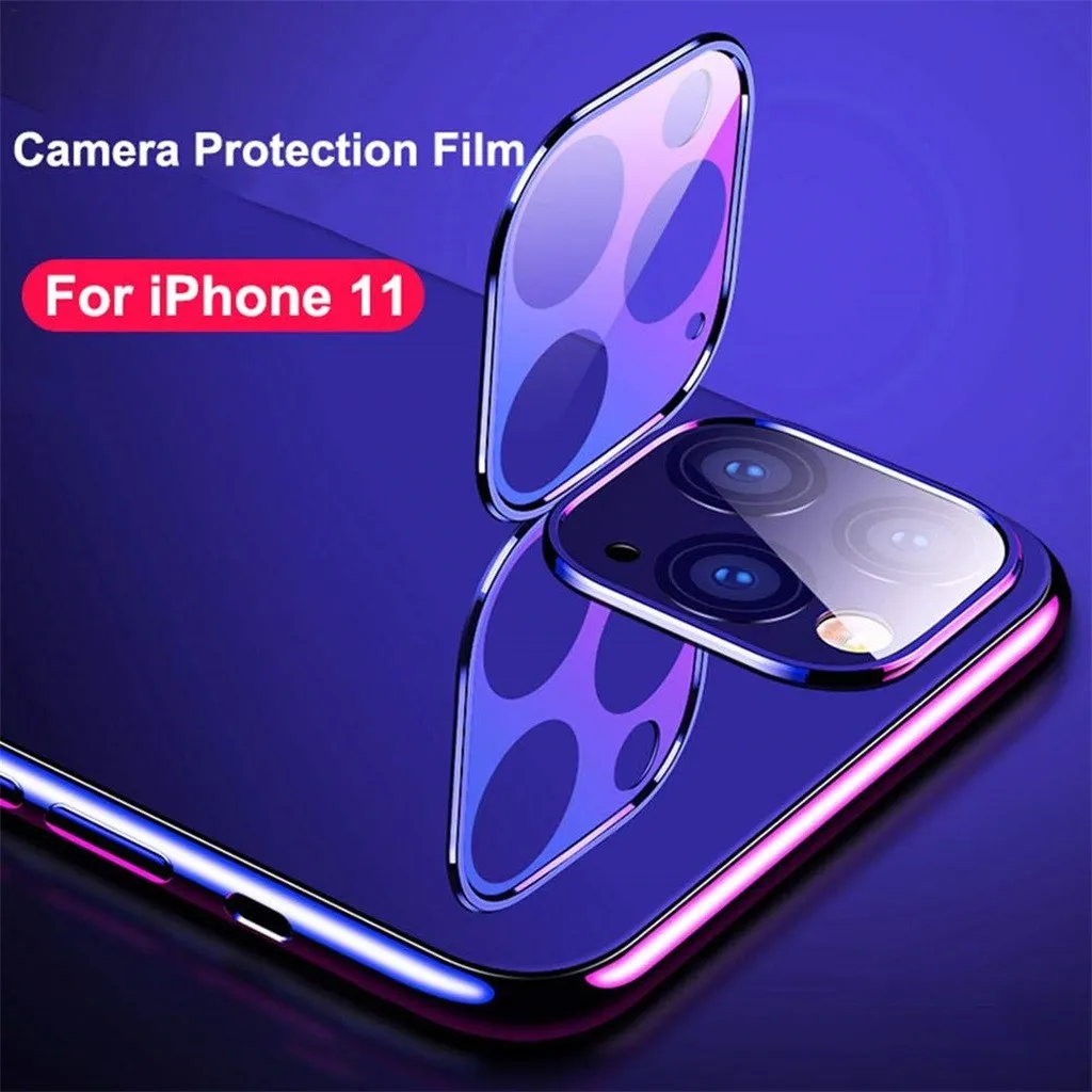 Металлическое закаленное стекло для iPhone 11 Pro 3 шт. защита объектива задней камеры
