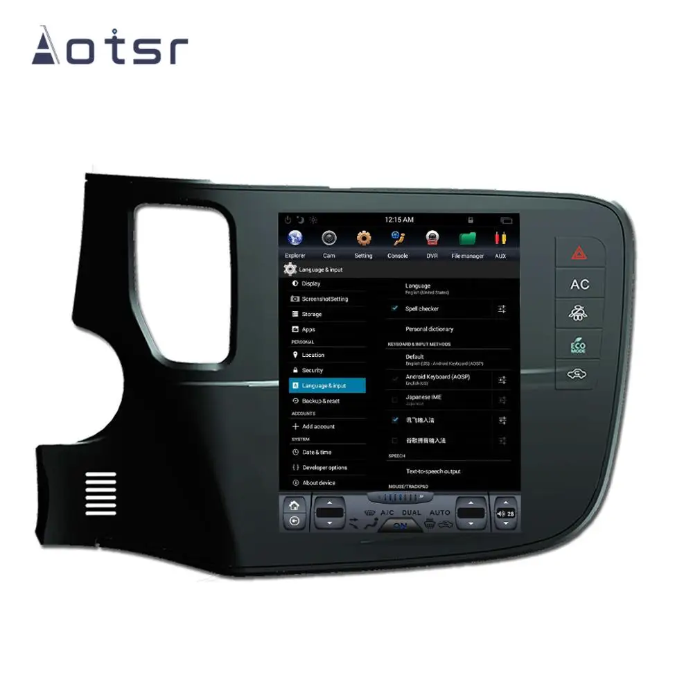 Aotsr Tesla 10," вертикальный экран Android 9,0 автомобильный DVD мультимедийный плеер gps навигация для Mitsubishi Outlander- WiFi