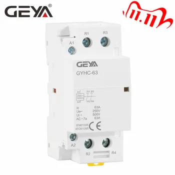 

Free Shipping GEYA 2P 40A 63A 2NC or 2NO Household Modular AC Contactor DIN Rail Type AC220V 230V Automatic