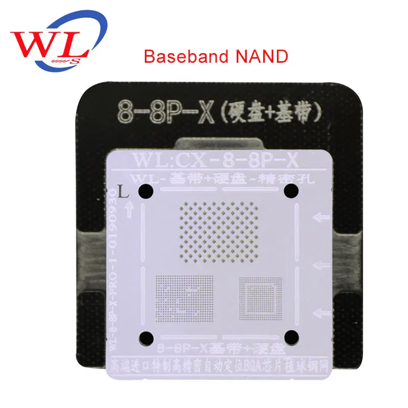 

WL Official Store Phone Baseband NAND Reballing Stencil BGA Reballing Platform with Magnetic Base for iPhone 8 8PLUS X