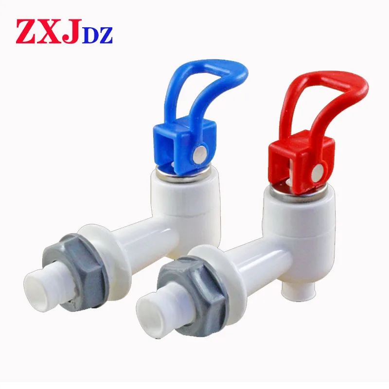 1 pair Drinking fountain faucet Water dispenser faucet Water dispenser switch hot and cold water mouth piano key press type