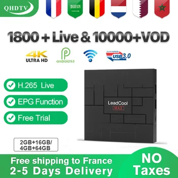 

QHDTV Android box IPTV Arabic French Leadcool Max RK3318 4K IP TV French Algeria IPTV Subscription UAE Arabic No app included