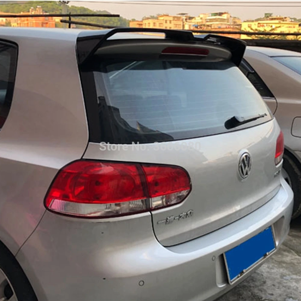 Для Volkswagen MK6 6 спойлер 2010 2011 2012 2013 ABS Неокрашенный задний Багажник крыло спойлер