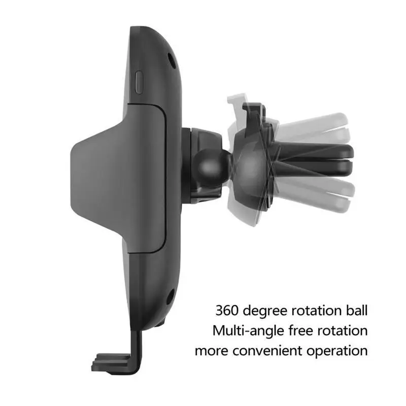 Быстрое автомобильное беспроводное зарядное устройство автоматическое автомобильное зарядное устройство для вентиляции iPhone X XS 8 7 samsung S9 S8 Plus с датчиком инфракрасной индукции