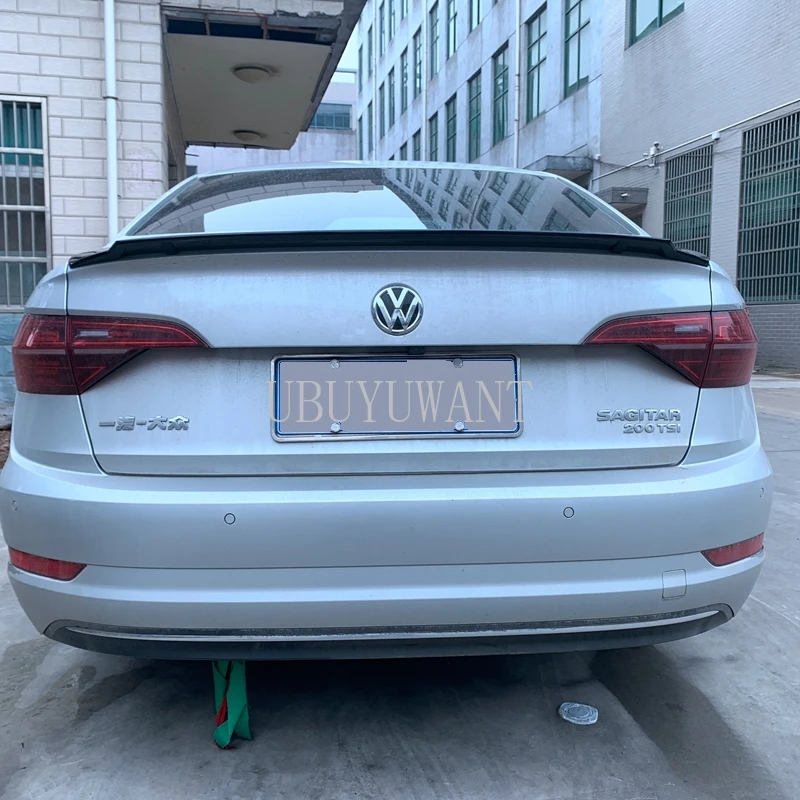Desogn для Volkswagen Sagitar Jetta2019 багажник спойлер ABS пластик черный автомобиль заднее украшение в виде хвостового крыла
