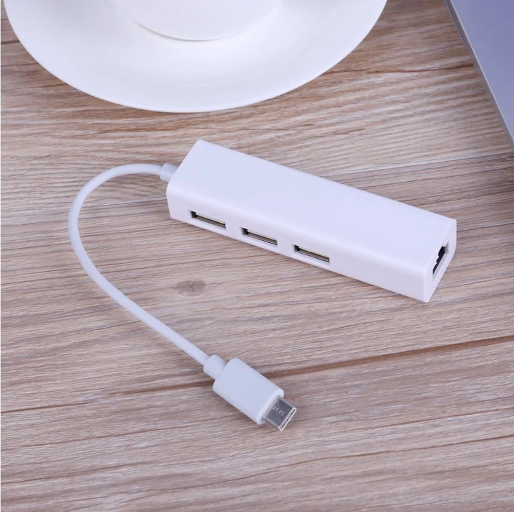 USB3.1 Ethernet Сетевая карта типа C к USB RJ45 Ethernet Lan адаптер концентратор кабель для Macbook PC для Windows