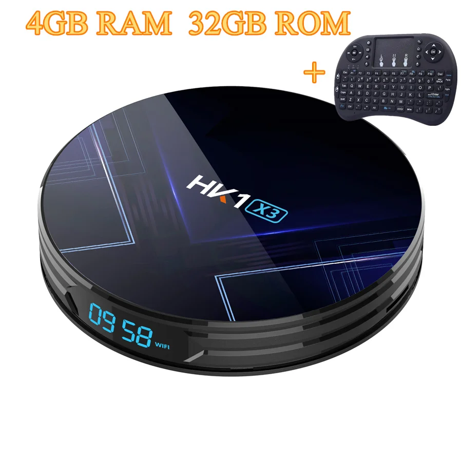4GB RAM 32GB ROM I8 Android Установочная коробка Hk1 X3 Smart Tv Box Android 9,0 4 Гб ОЗУ 128 Гб 4k Amlogic S905x3 Netfilx Youtube 5GWifi BT4.0 3D 8k ТВ-приставка - Цвет: 4GB RAM 32GB ROM I8