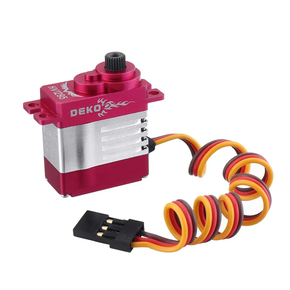 DEKO HV1295 D1102 HV металлическая Шестерня микро безъядерные цифровые сервопривод для ALZRC ALIGN GUAI запасные части для радиоуправляемого вертолета части аксессуары - Цвет: HV1295