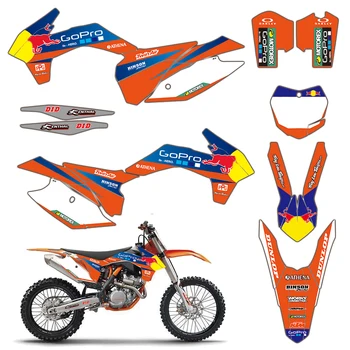 SX-F Kit Déco Moto pour FMF Mx Decal Kit for Ktm SX