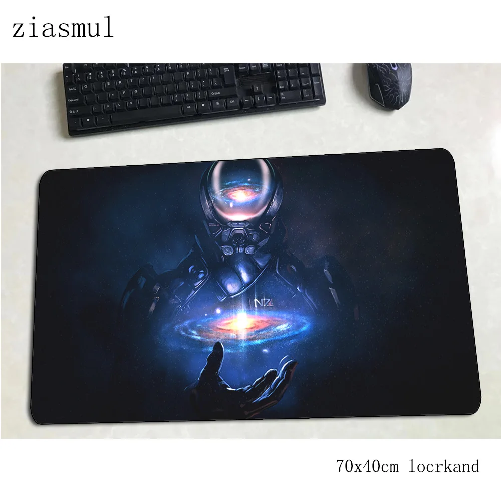 Коврик для мыши с массовым эффектом 3d компьютерный коврик 70x40 см игровой коврик для мыши большая Kawaii клавиатура со встроенной мышью игры ПК геймер стол