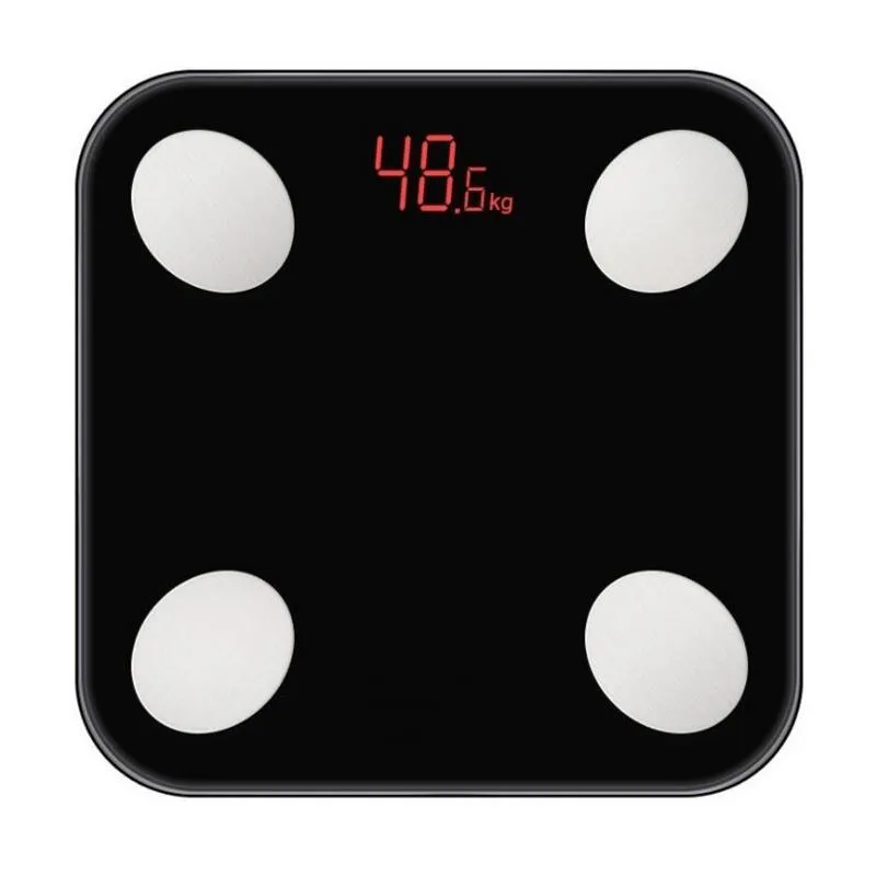 black Светодиодный Bluetooth умный весы для дома точные электронные весы измерение тела Жир Cal светодиодный электронный ЖК цифровой - Цвет: black