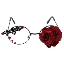 Паровые готические очки винтажные панк летучая мышь очки с розами рамка темно